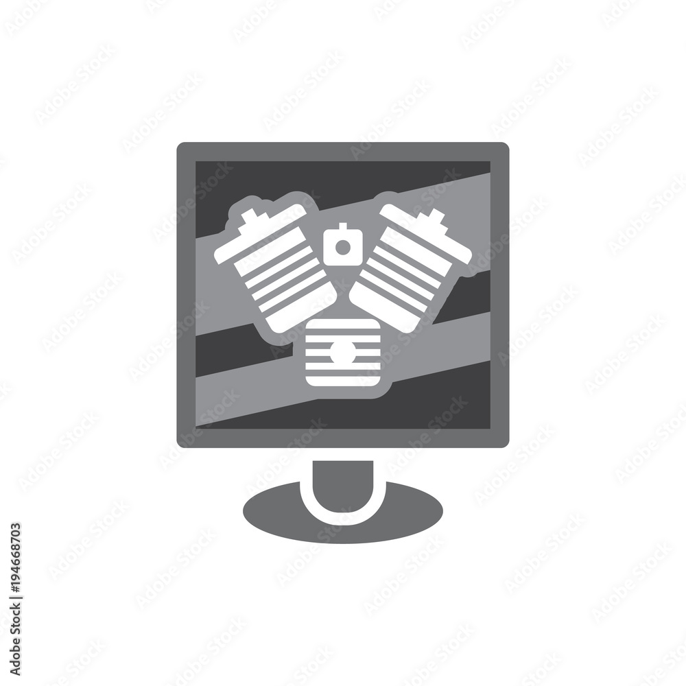 Motor Computer Logo Icon Design Motor Computer Logo Icon Design