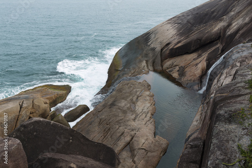 Saco Bravo waterfall in Rio de Janeiro. photo