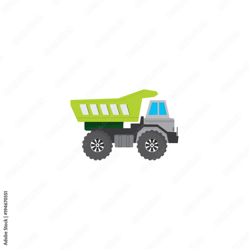 green truck vector icon