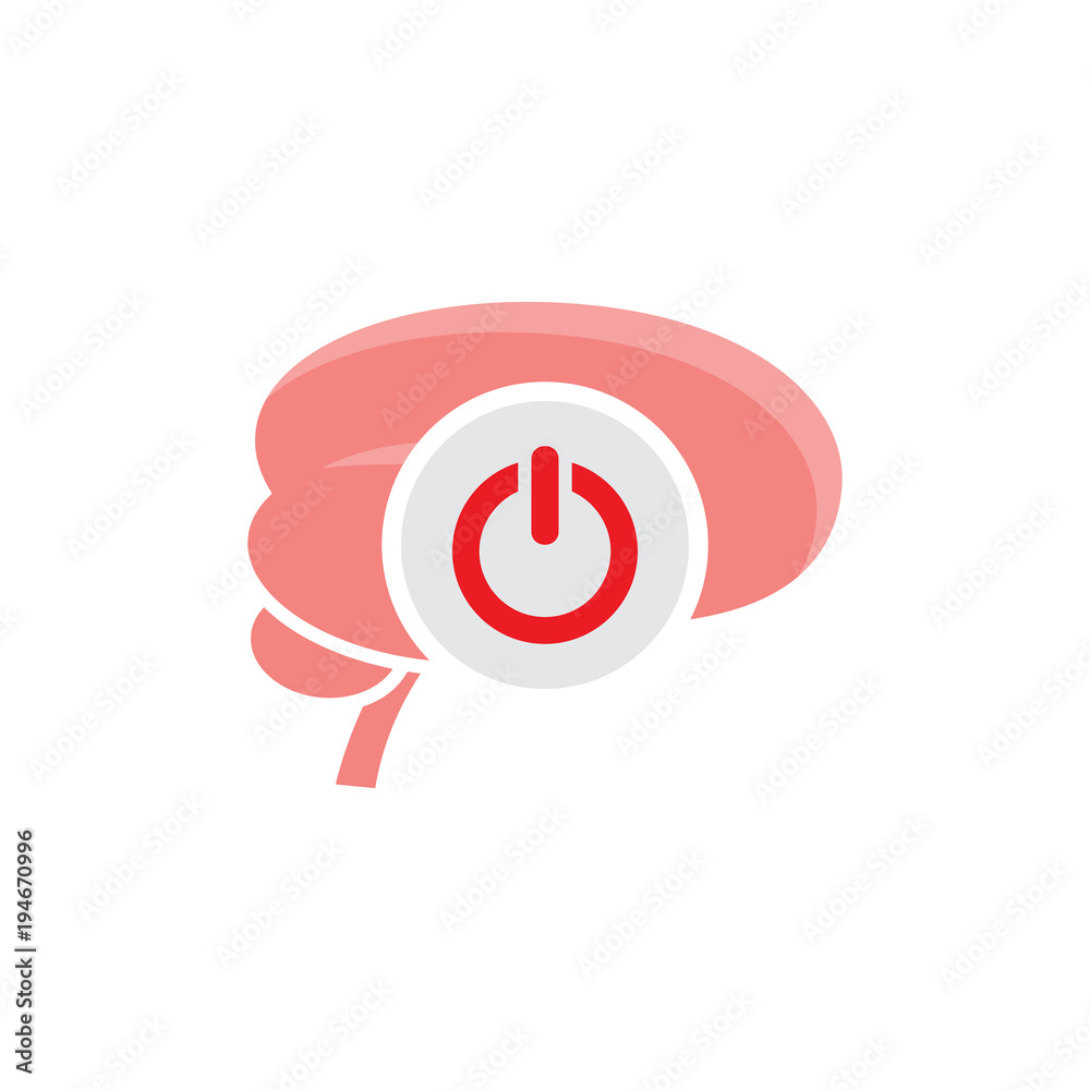 Power Brain Logo Icon Design Power Brain Logo Icon Design