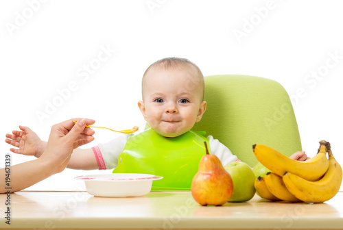 Baby having a table full of...