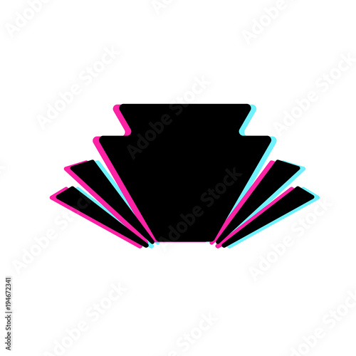 keyston logo design, abstract graphic icon, logo design template, symbol for company