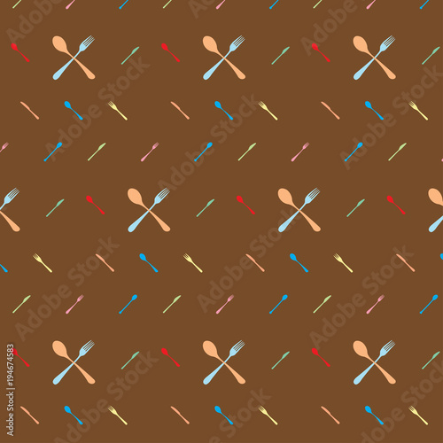 colorful cutlery patterns