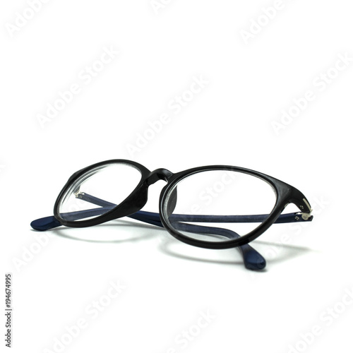 Eyeglasses with black rim