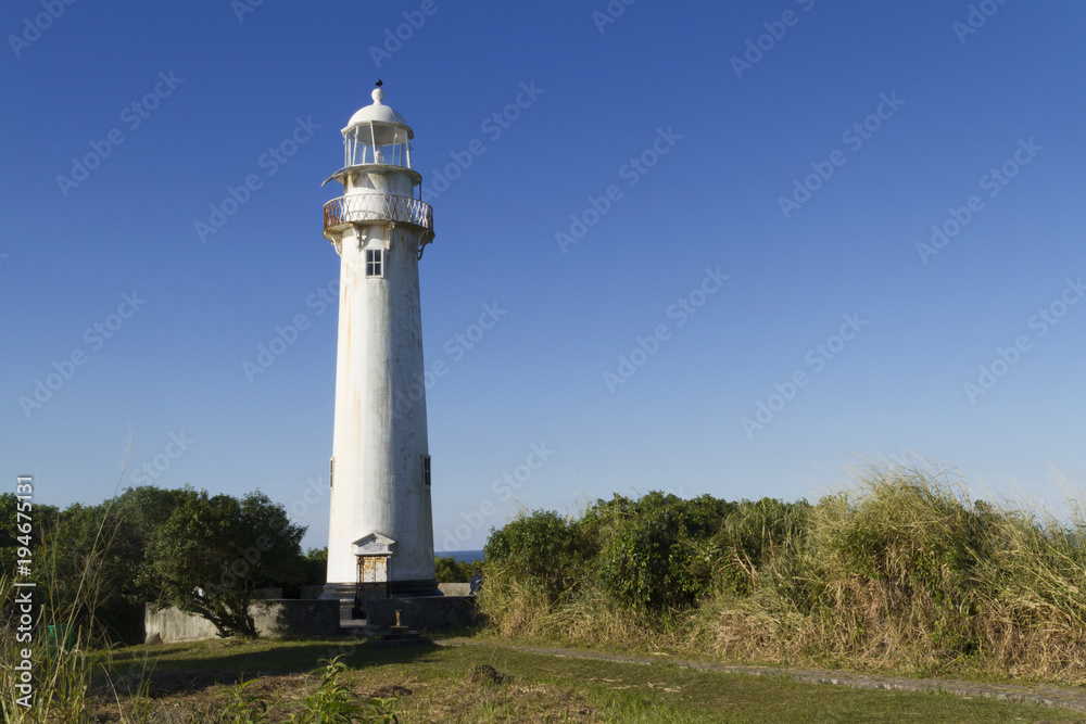 Shell Lighthouse in Ilha do Mel, Parana, Brazil.