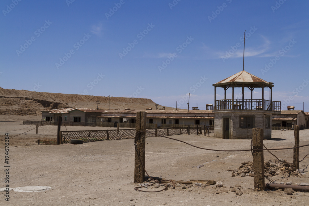 Ghost town in the desert, Atacama Desert, Chile. Ghost town in the desert, Atacama Desert, Chile.