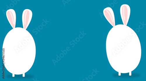 Karte zu Ostern mit Hase