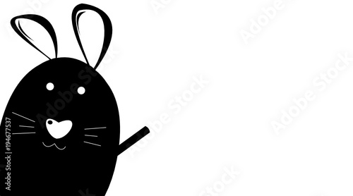 Karte zu Ostern mit Hase