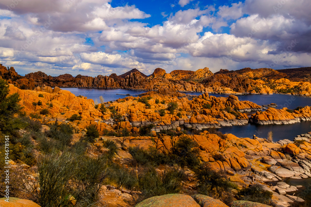 This is Watson Lake in the beautiful Granite Dells of Prescott, Arizona.  This is a very well known birding, hiking, sailing, and boating area.