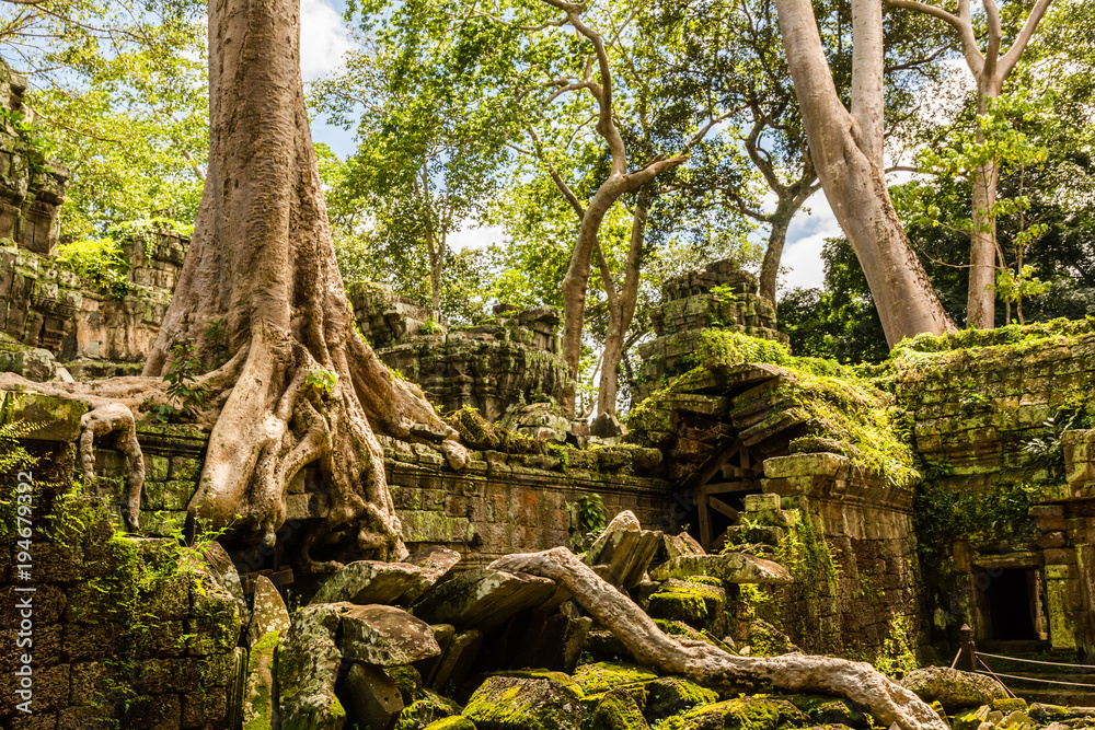 Historical complex of Ta Prohm temple near Siem Reap in Cambodia Historical complex of Ta Prohm temple near Siem Reap in Cambodia