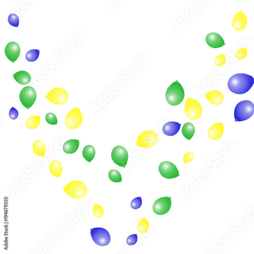 Background with Colorful balloons. Simple Feminine Pattern for Card  Invitation  Print. Trendy Decoration with Beautiful balloons. 