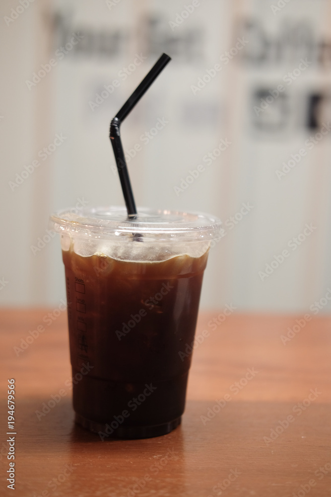 Iced black coffee (americano) Iced black coffee (americano)