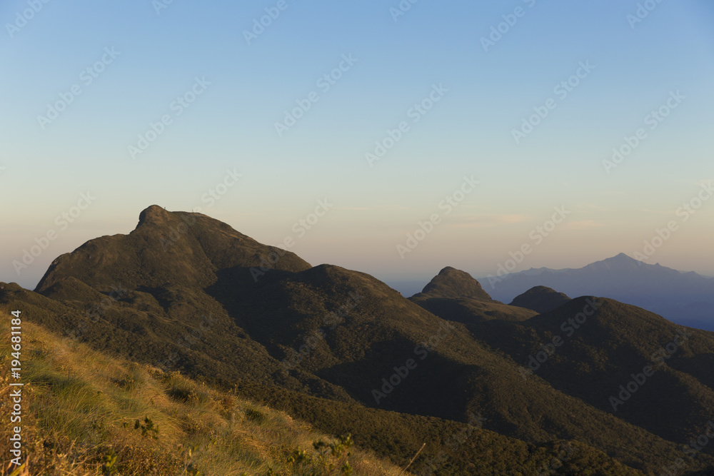 Set of mountains near Curitiba (Serra Ibitiraquire).