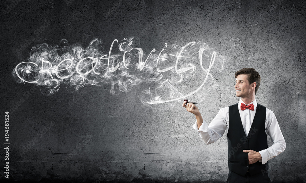 Conceptual image of young businessman. Conceptual image of young businessman.