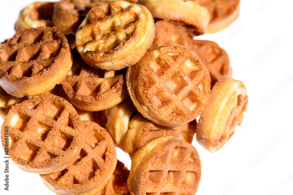 background of biscuit cookies photographed macro