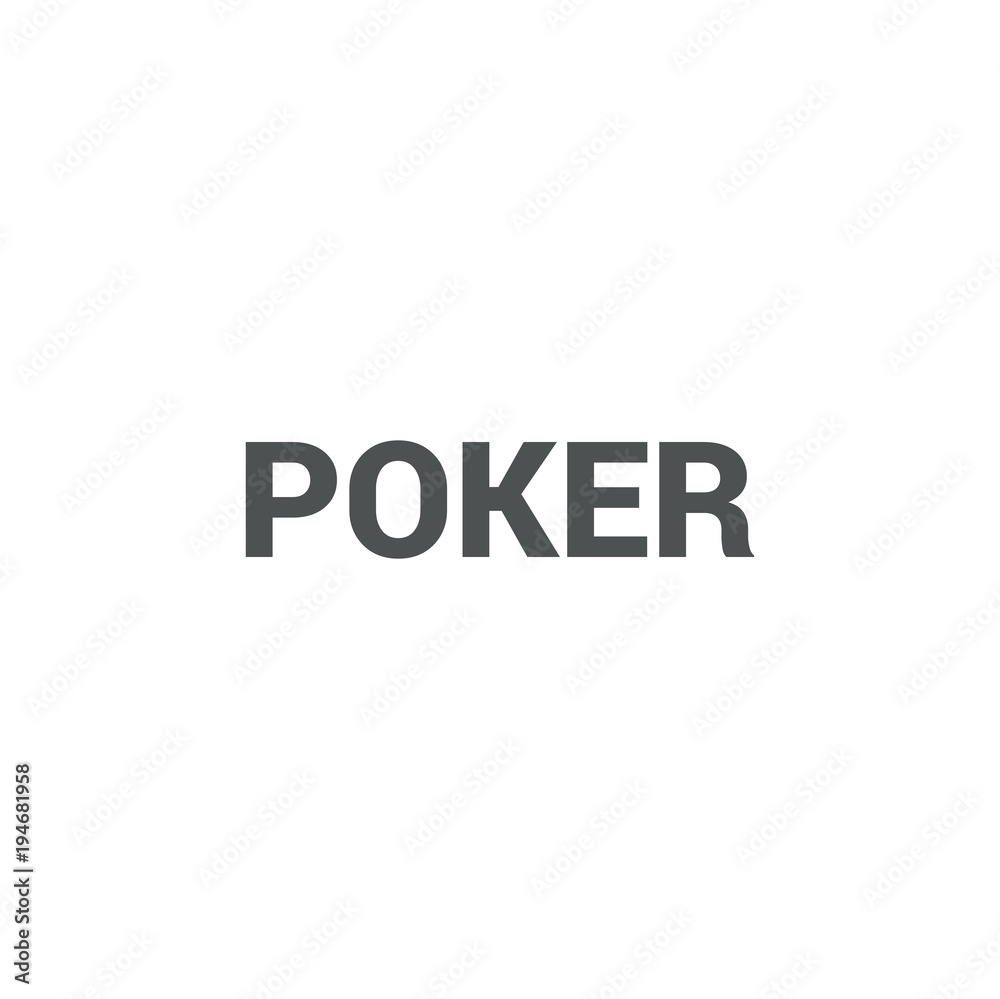 poker icon. sign design