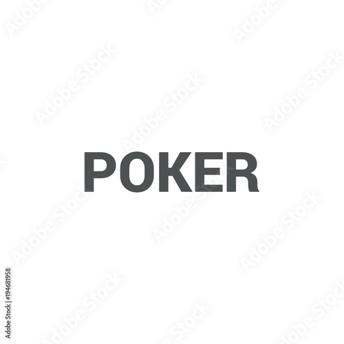 poker icon. sign design
