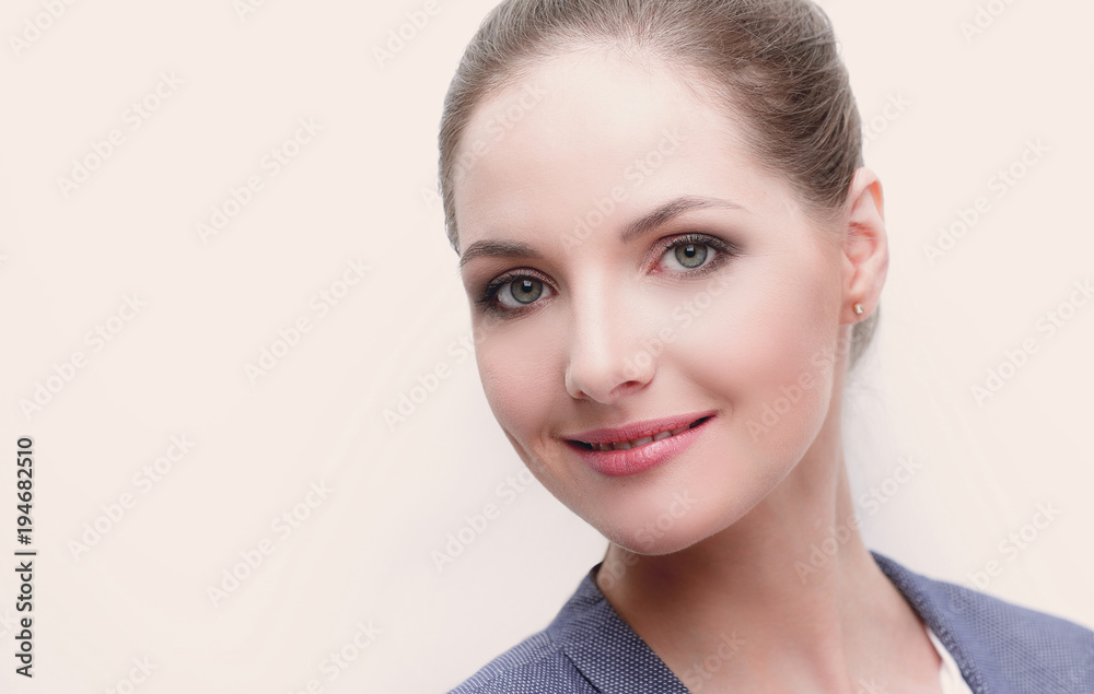 closeup face of a successful woman Manager