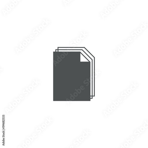 document icon. sign design