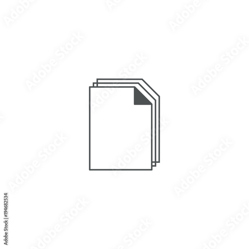 document icon. sign design