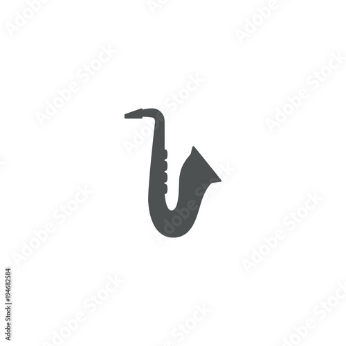 saxophone icon. sign design