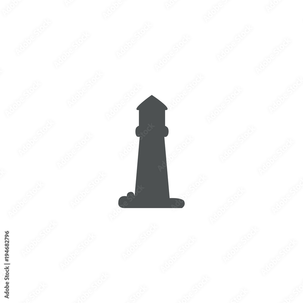lighthouse icon. sign design