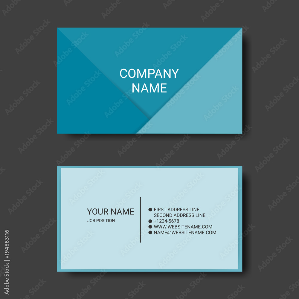 Naklejka premium Colorful Abstract Business Card Templates