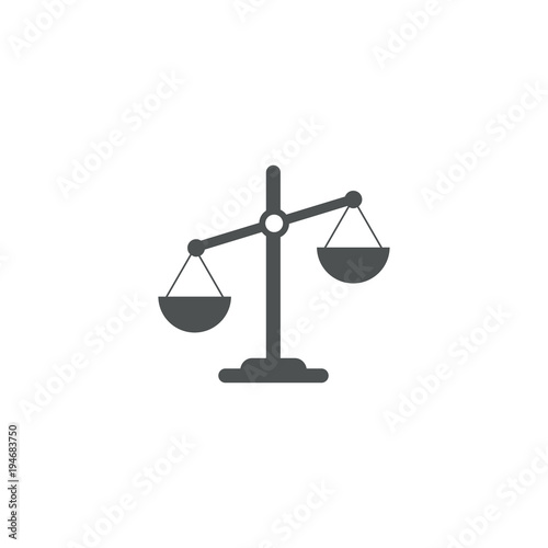 scales icon. sign design