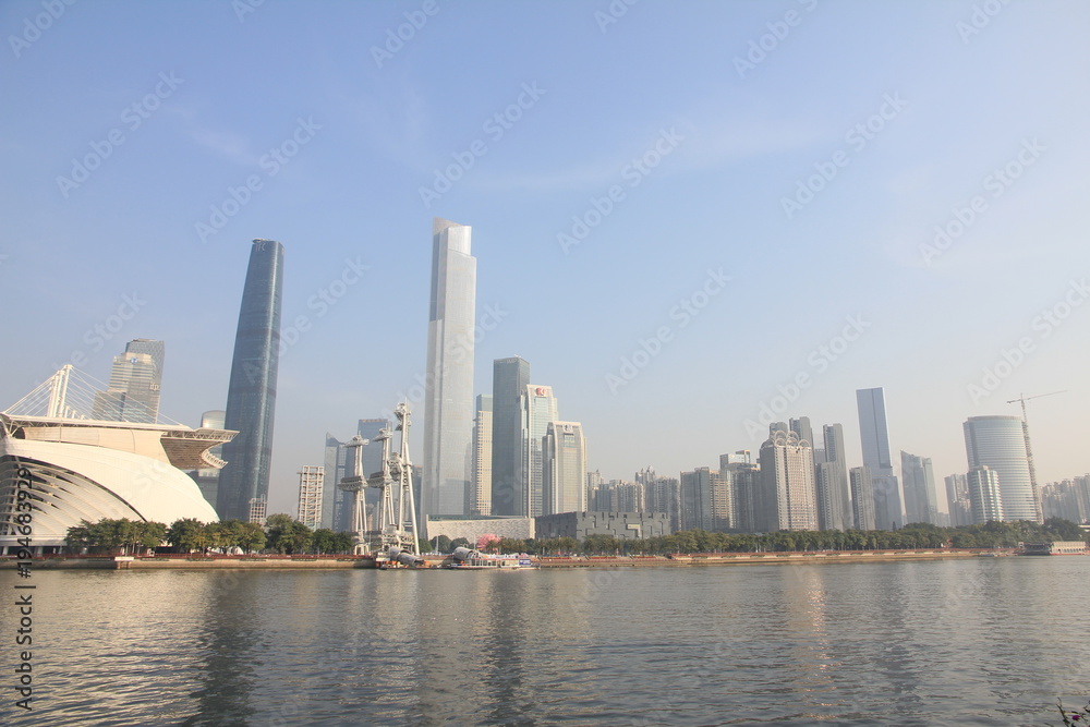 Skyline of Guangzhou, China