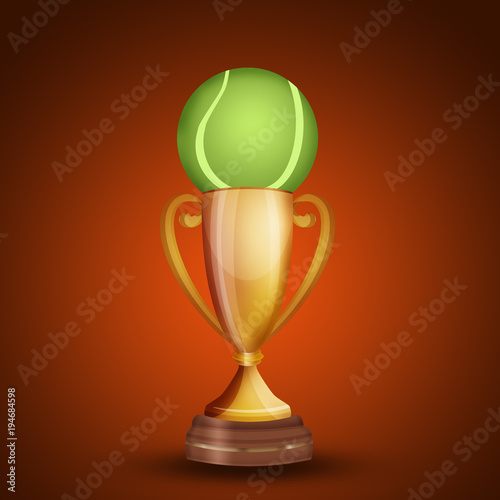 illustration of tennis championship