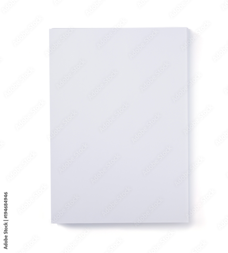 sheet of paper isolated on white sheet of paper isolated on white