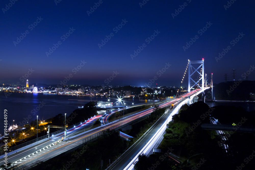 関門橋夜景