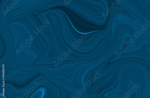 Marble ink colorful. Dark blue marble pattern of the blend of curves. Abstract pattern.