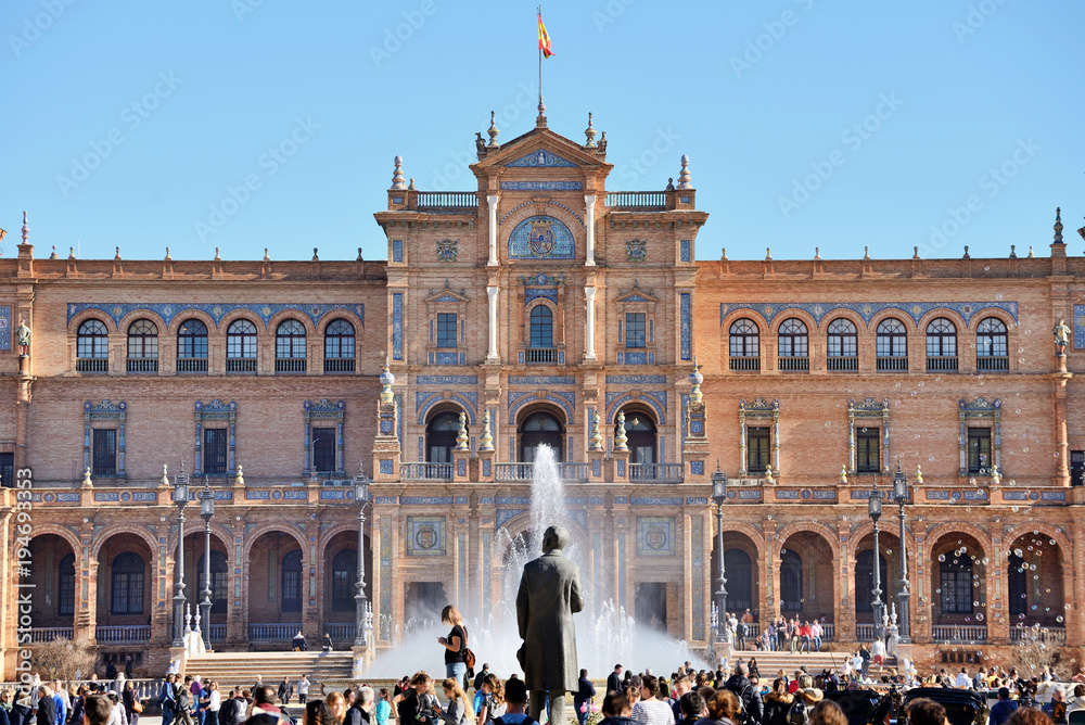 Obraz premium The Square of Spain, Seville, Spain