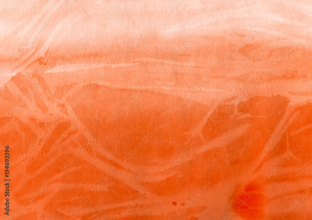 orange watercolor, painting on paper texture art, abstract background, splashing, paint, ink, drop, stain