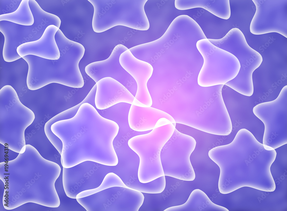 Artistic background. White stars on an violet and purple background. Bright colors. Abstract picture. 