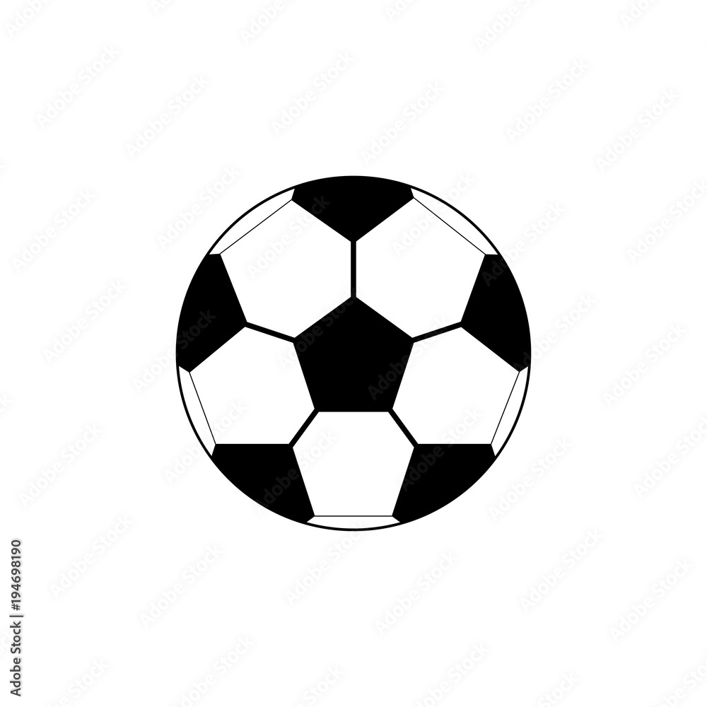 Naklejka premium soccer ball on white background