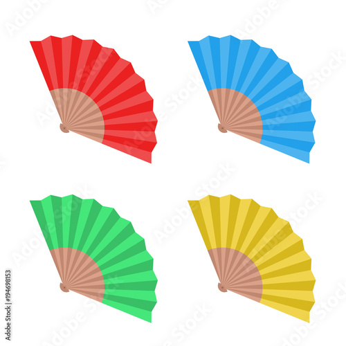 four colors abanico
