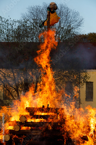 big fire, burning witches photo