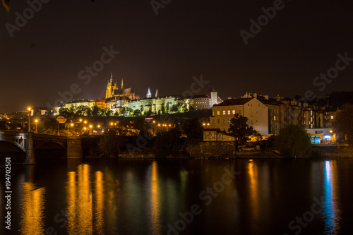 St. Vitus Cathedral at Prague, Czech Republic at night