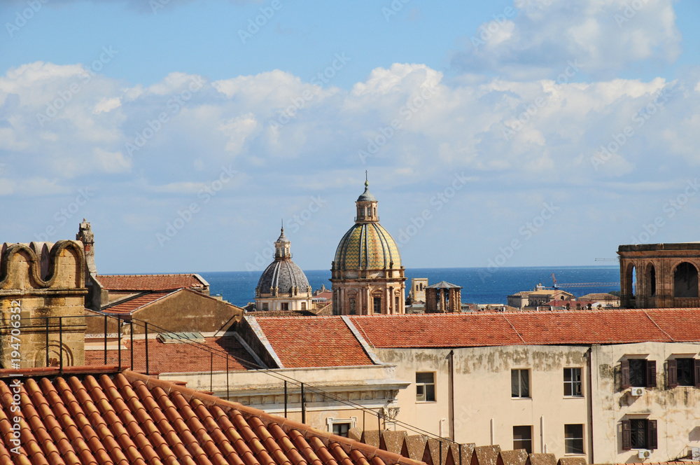 Le cupole di Palermo dai tetti della Cattedrale