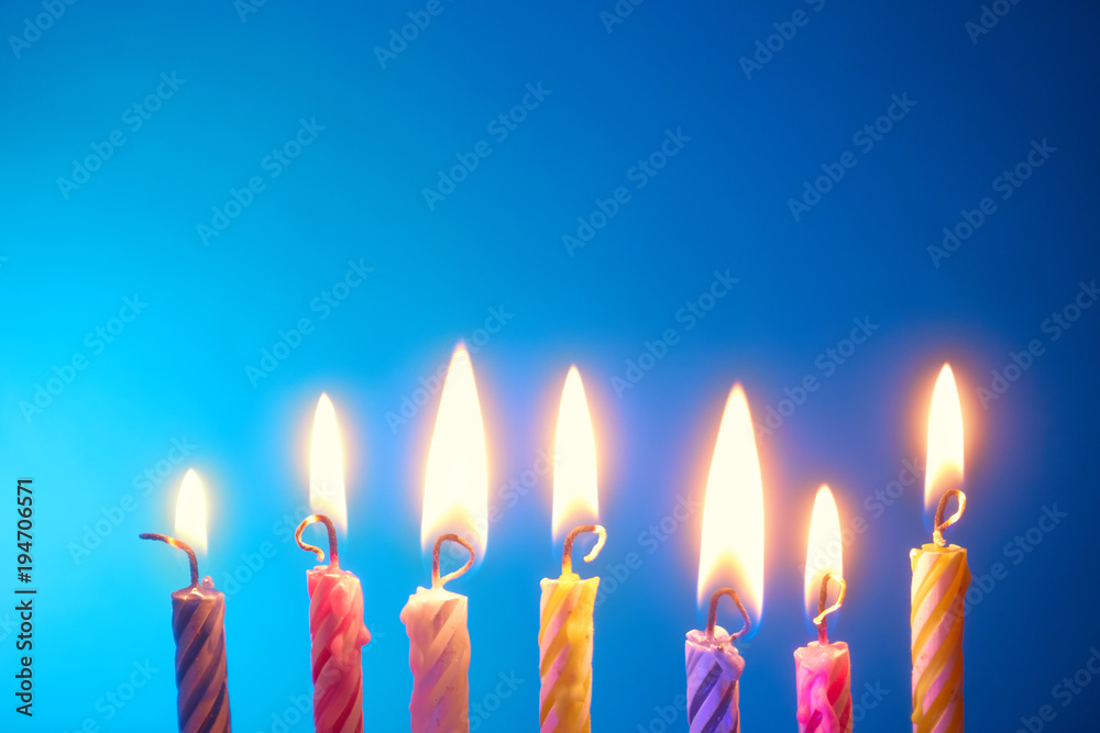 Seven Holiday candles Seven Holiday candles