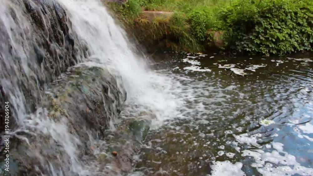 old artificial decorative waterfall with three modulations old artificial decorative waterfall with three modulations
