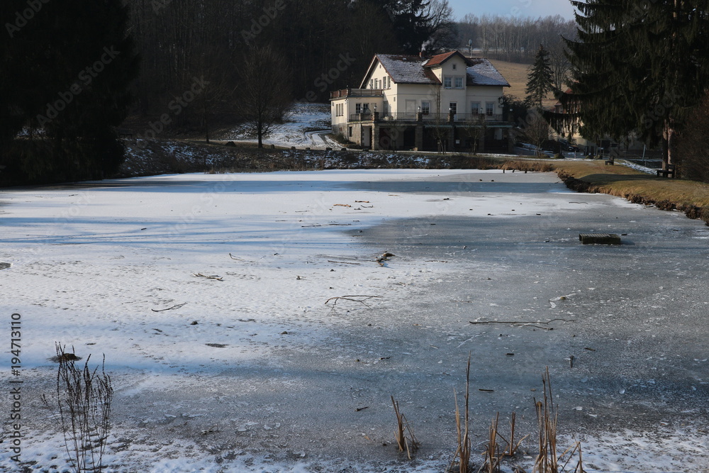 Forellenschänke in Sebnitz am 02.03.2018 vereist