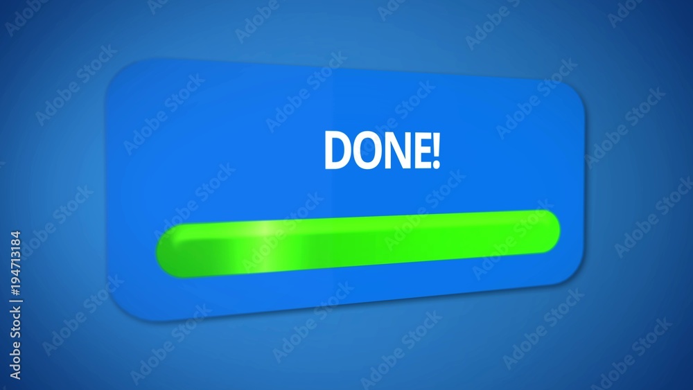 Download process done, database backed up successfully, status bar filled green Download process done, database backed up successfully, status bar filled green