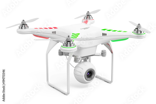 Drone quadcopter with 4k video camera