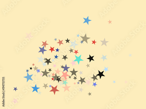 American Patriotic Deign, Vector Blue, Red, White Stars Confetti. Labor, Independence, Memorial Day, 4th of July Election Frame. American Patriotic Design, UK, Australia Freedom Falling Stars Texture.