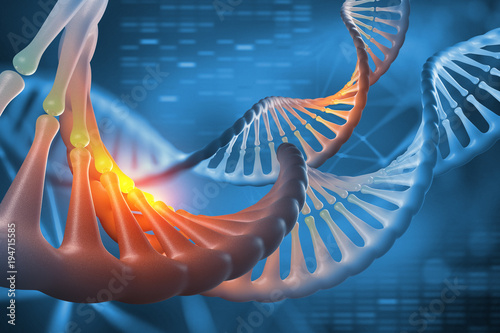 Fényképezés DNA 3D illustration
