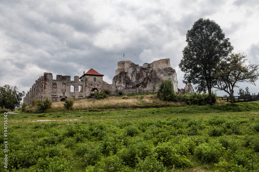Old medieval castle in Rabsztyn, Poland