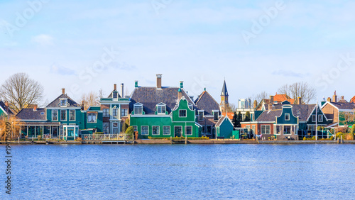 Houses in Zaandijk, Netherlands photo
